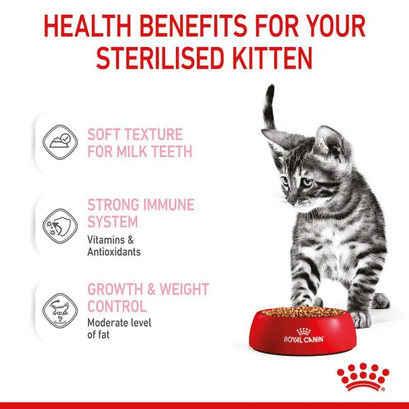 ROYAL CANIN FELINE HEALTH NUTRITION KITTEN STERILISED GRAVY WET CAT FOOD POUCH, 85G Royal Canin