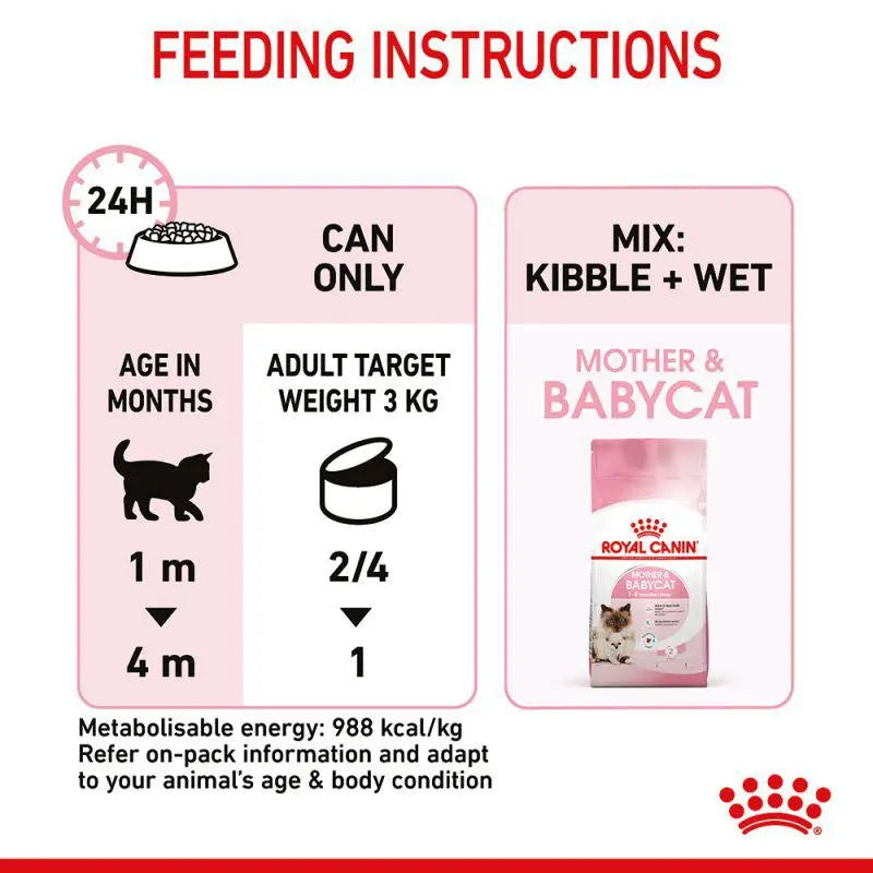 ROYAL CANIN FELINE MOTHER & BABYCAT MOUSSE WET FOOD CAN, 195Gx12 cans Royal Canin