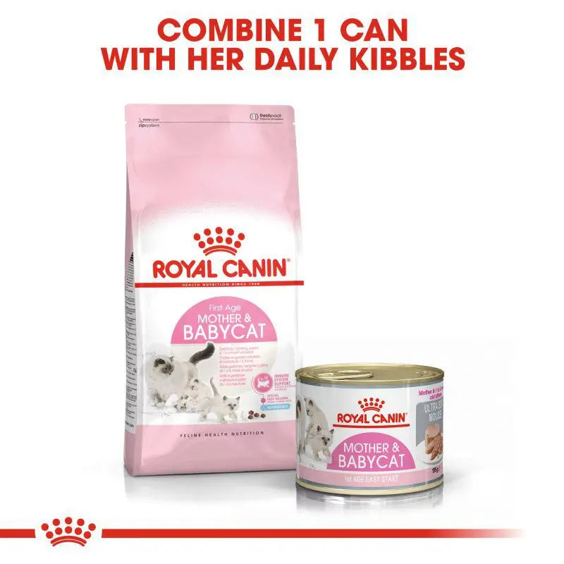ROYAL CANIN FELINE MOTHER & BABYCAT MOUSSE WET FOOD CAN, 195Gx12 cans Royal Canin