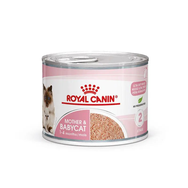 ROYAL CANIN FELINE MOTHER & BABYCAT MOUSSE WET FOOD CAN, 195G Royal Canin