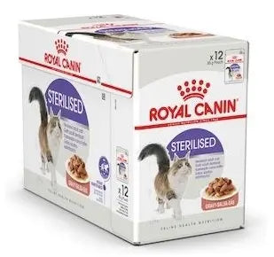 ROYAL CANIN FELINE HEALTH NUTRITION STERILISED GRAVY WET FOOD POUCH, 85G Royal Canin