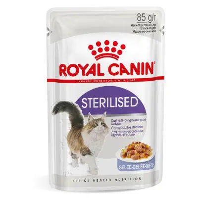 ROYAL CANIN FELINE HEALTH NUTRITION STERILISED JELLY WET FOOD POUCH, 85G Royal Canin