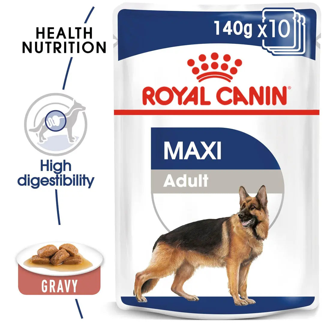 ROYAL CANIN SIZE HEALTH NUTRITION MAXI ADULT WET FOOD POUCH, 140G Royal Canin