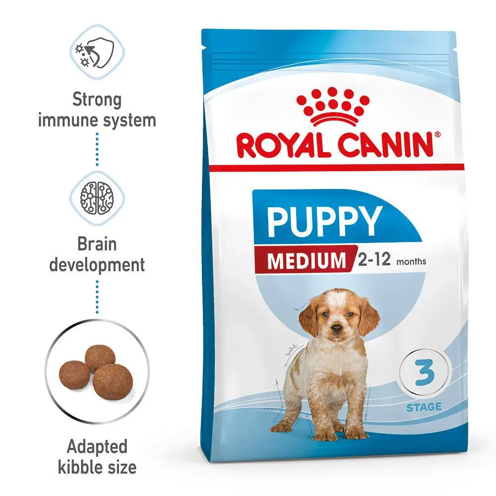 ROYAL CANIN SIZE HEALTH NUTRITION MEDIUM PUPPY DOG DRY FOOD Royal Canin