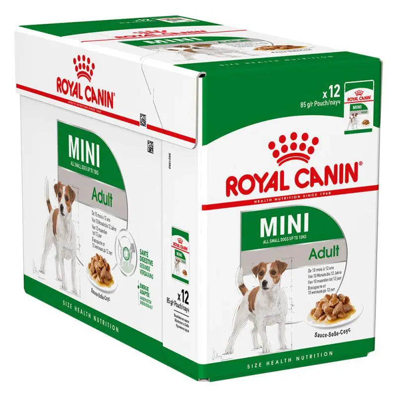 ROYAL CANIN SIZE HEALTH NUTRITION MINI ADULT WET FOOD POUCH, 85G Royal Canin