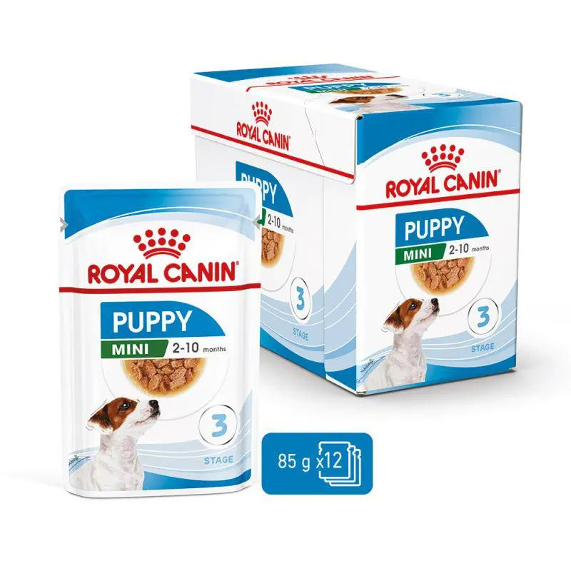 ROYAL CANIN SIZE HEALTH NUTRITION MINI PUPPY WET FOOD POUCH, 12×85g Royal Canin