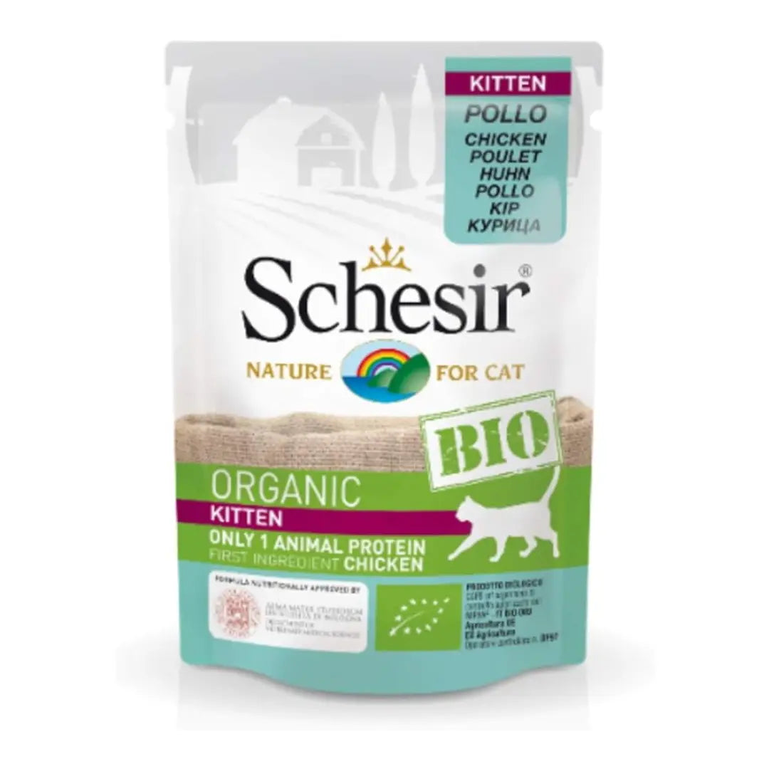 SCHESIR KITTEN BIO CHICKEN 85g Schesir