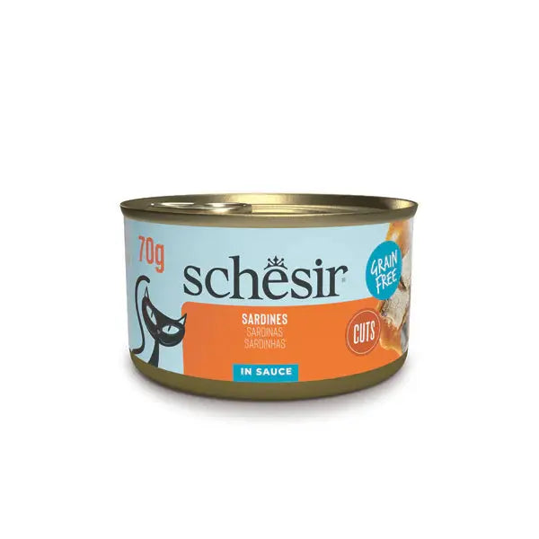 SCHESIR GRILL WHOLEFOOD CAT CAN SARDINES 12x70G Schesir