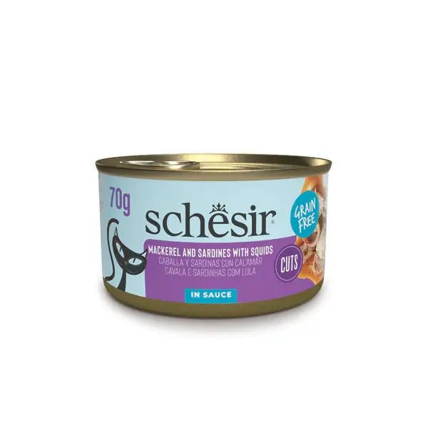 SCHESIR GRILL WHOLEFOOD CAT CAN SARDINES 12x70G Schesir