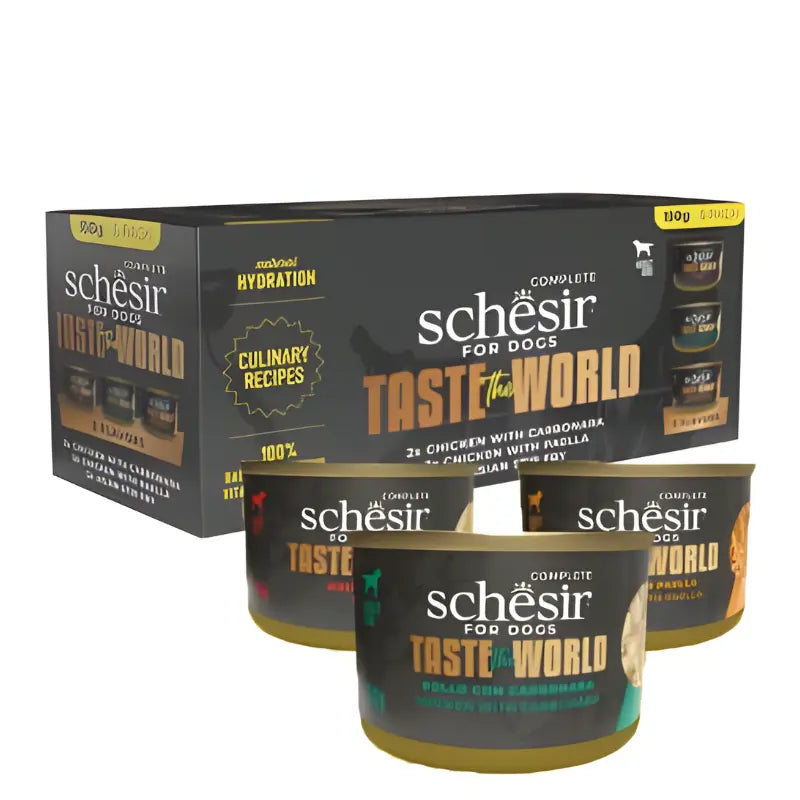 SCHESIR TASTE THE WORLD DOD WHOLEFOOD - 3 FLAVORS 900G Schesir