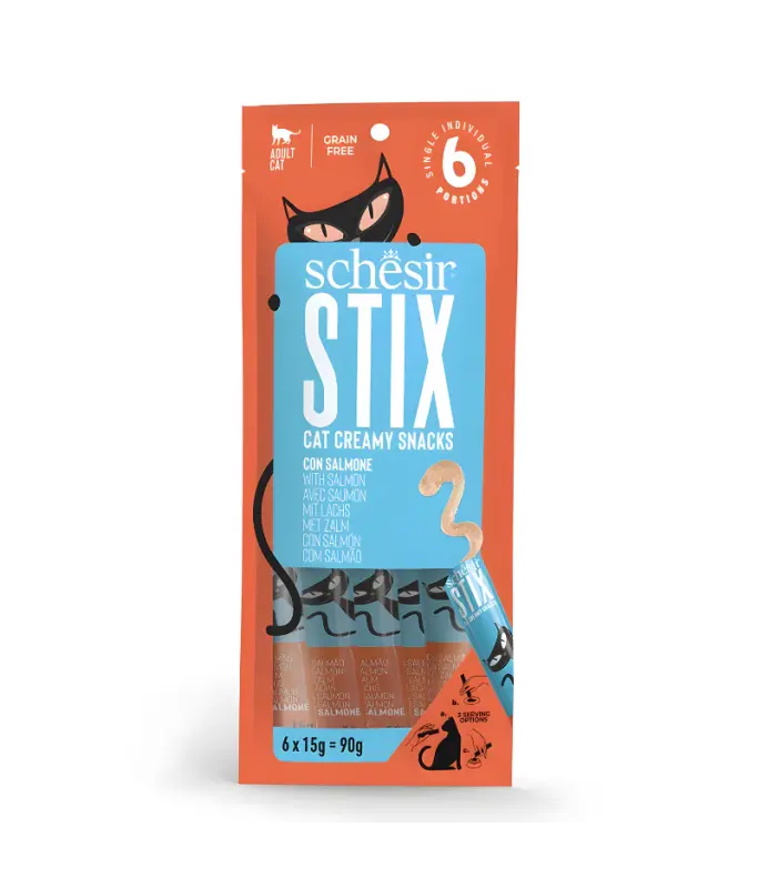 SCHESIR STIX TREAT FOR CAT IN CREAM 6X15G Schesir