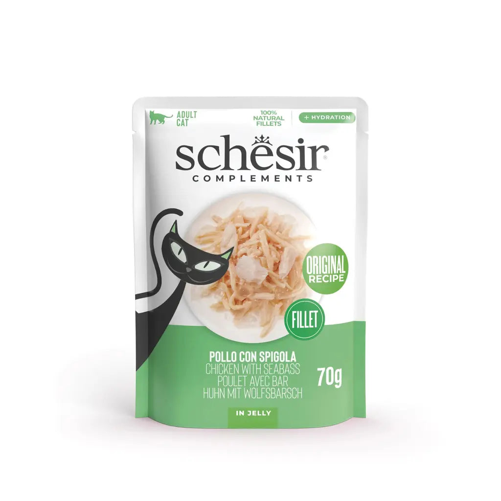 SCHESIR COMPLEMENTS CAT WET FOOD IN JELLY POUCH 70G Schesir