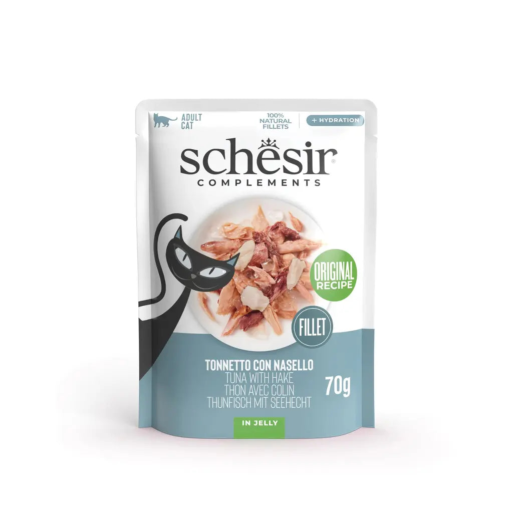 SCHESIR COMPLEMENTS CAT WET FOOD IN JELLY POUCH 70G Schesir