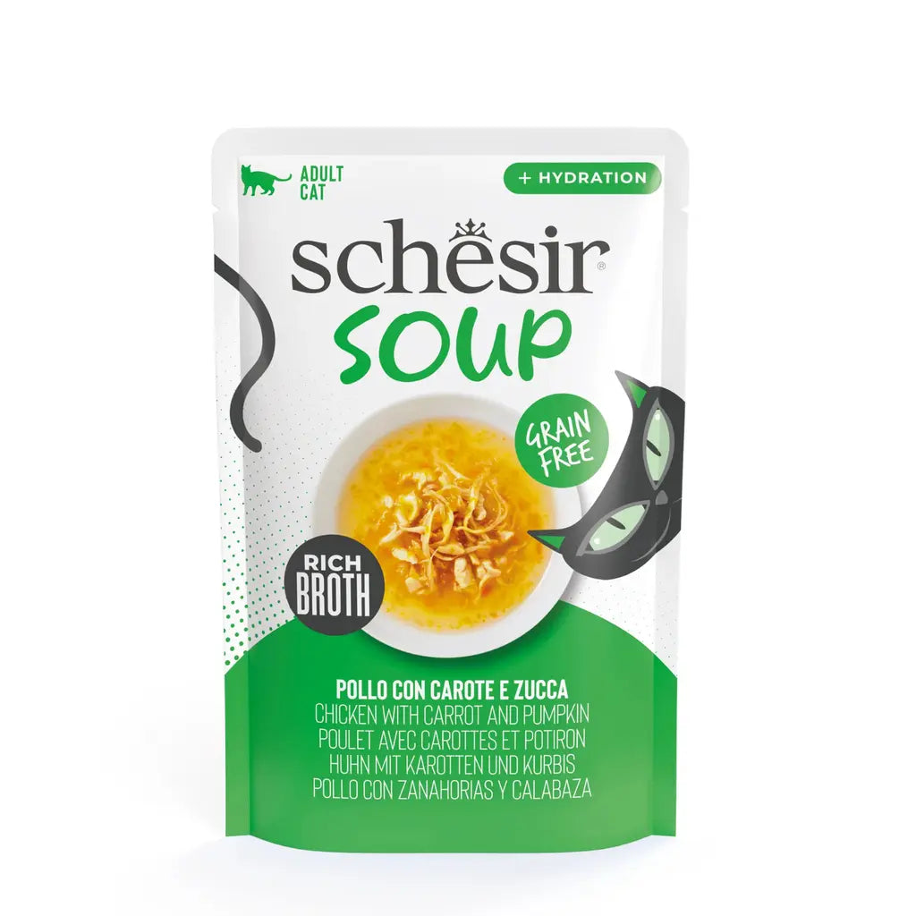 SCHESIR SOUP CAT WET FOOD IN SOUP POUCH 40G Schesir