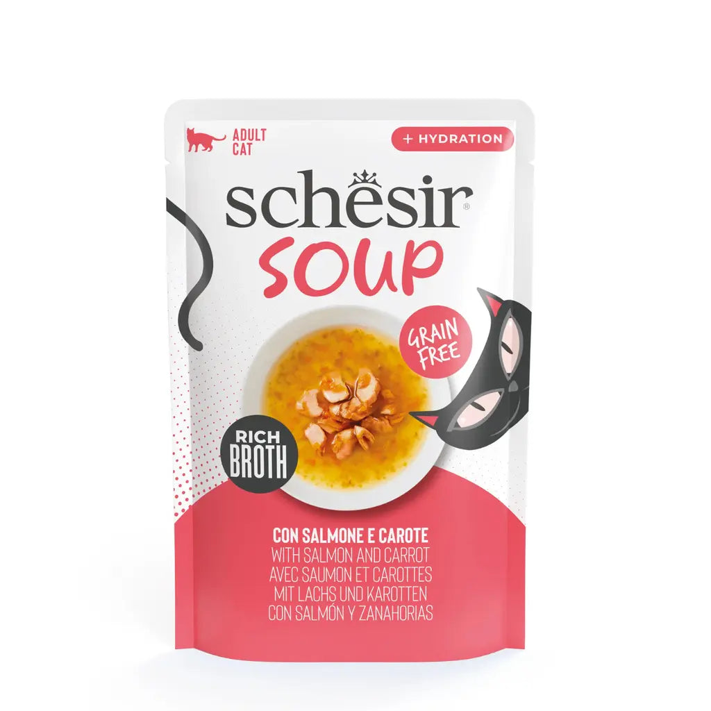 SCHESIR SOUP CAT WET FOOD IN SOUP POUCH 40G Schesir