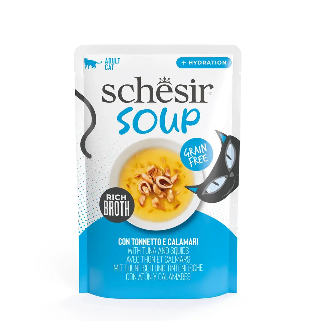 SCHESIR SOUP CAT WET FOOD IN SOUP POUCH 40G Schesir