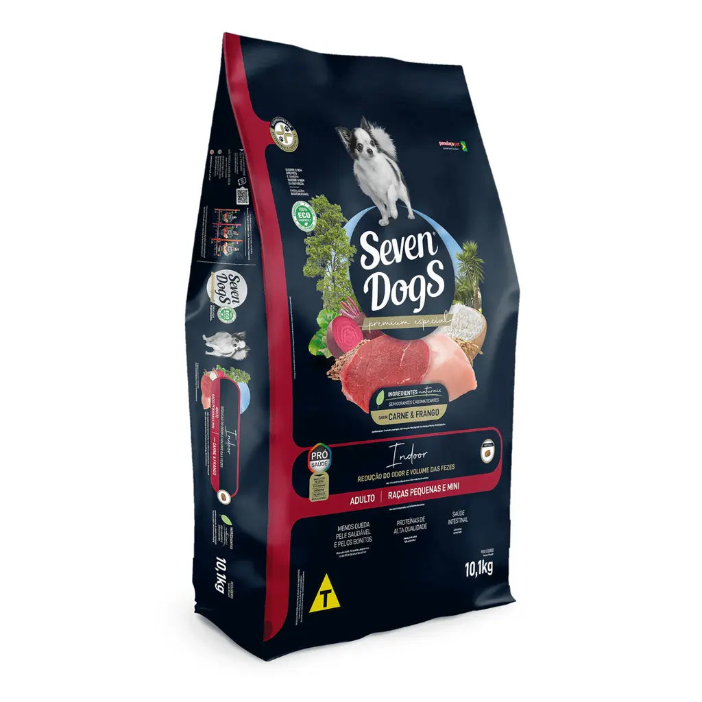 SEVEN DOGS SMALL AND MINI ADULT DOG BEEF AND CHICKEN 10.1KG Seven Dogs