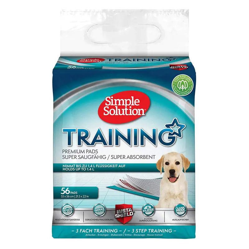 SIMPLE SOLUTION PREMIUM DOG AND PUPPY TRAINING PADS 56PADS SIMPLE SOLUTION
