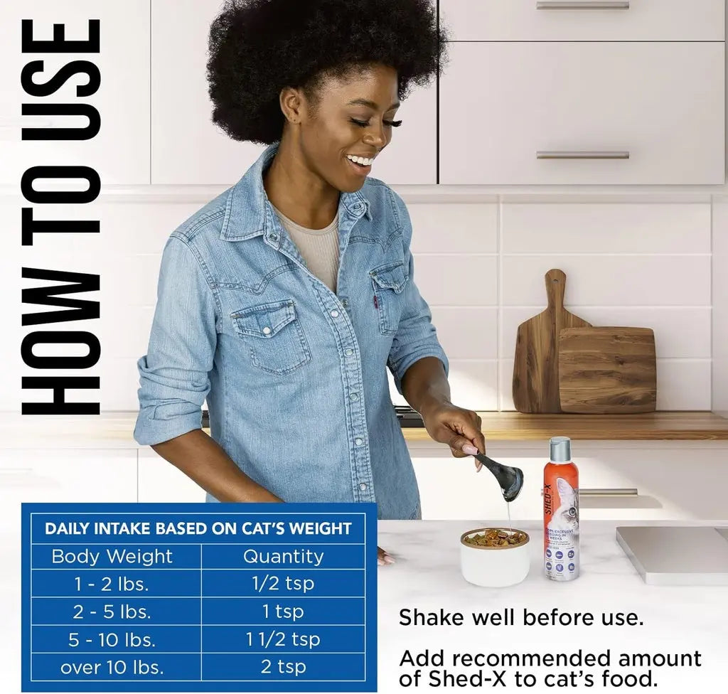 SYNERGY LABS SHED-X SUPPLEMENT FOR CATS 8oz SYNERGY LABS