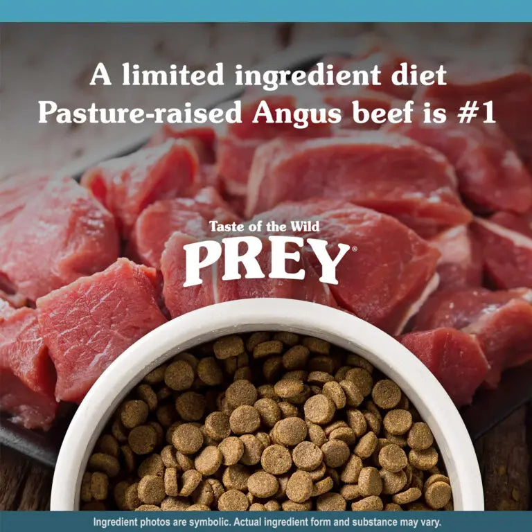 TASTE OF THE WILD PREY ANGUS BEEF LIMITED INGREDIENT FORMULA DRY DOG FOOD TASTE OF THE WILD