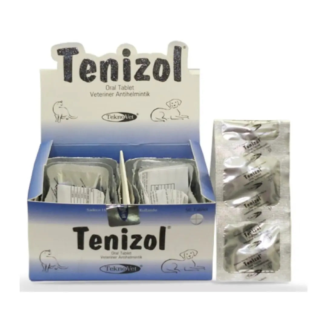TEKNOVET TENIZOL DEWORMING, ENDOPARASITE & ANTHELMINTIC (DOG & CAT) ORAL TABLET Teknovet