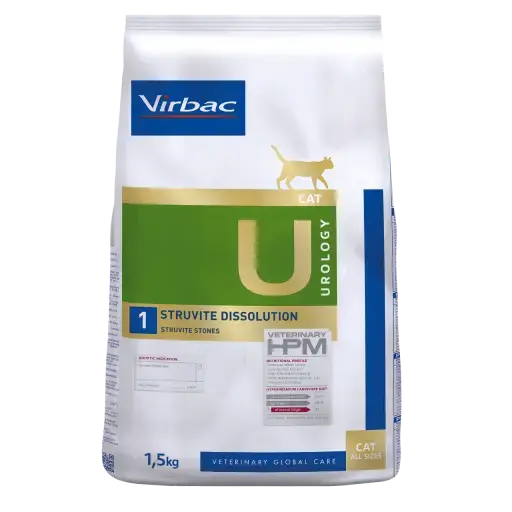 Virbac HPM U1 Cat Urology Dissolution Dry Food Virbac