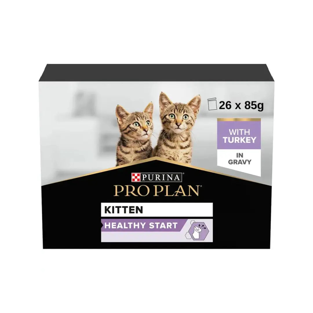 PRO PLAN KITTEN WET CAT FOOD WITH TURKEY GRILLED IN GRAVY 26X85G Purina Pro Plan