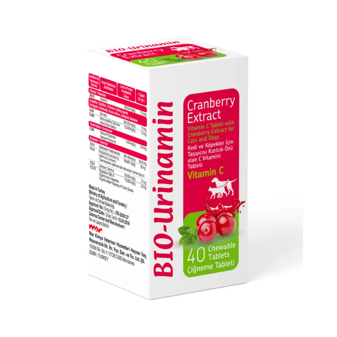 BIO PETACTIVE BIO-URINAMIN 40TABS/BOTTLE Bio PetActive