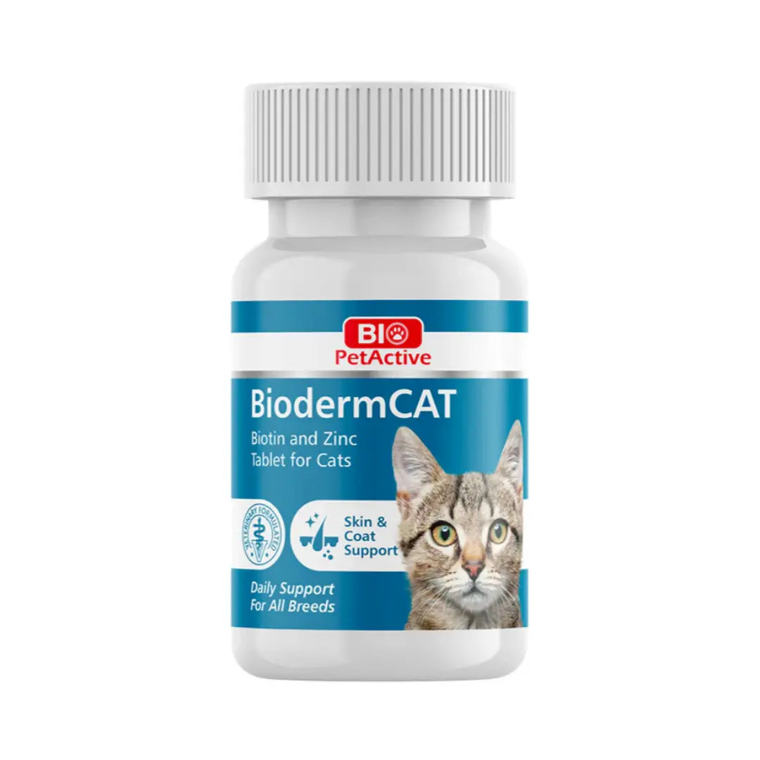 BIO PETACTIVE BIODERMCAT BIOTIN AND ZINC TABLET 100TABS Bio PetActive