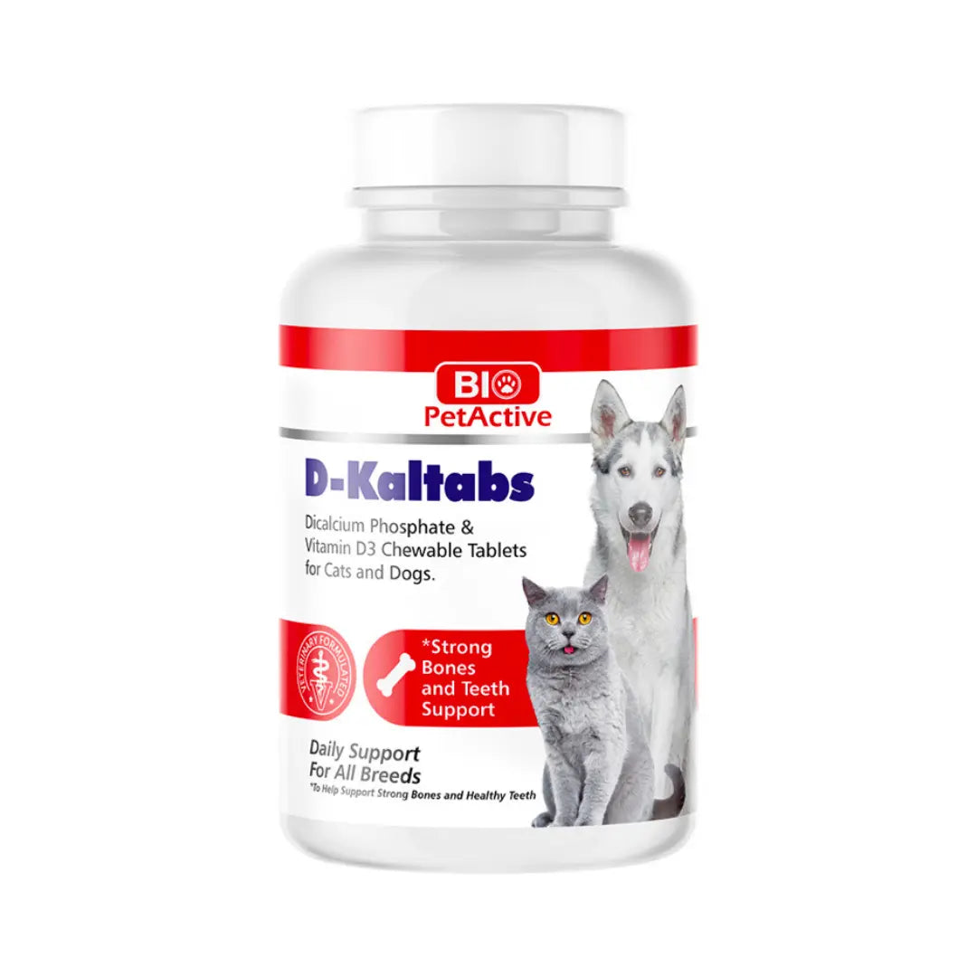 BIO PETACTIVE D-KALTABS CALCIUM TABLETS FOR CATS AND DOGS 84TABS Bio PetActive