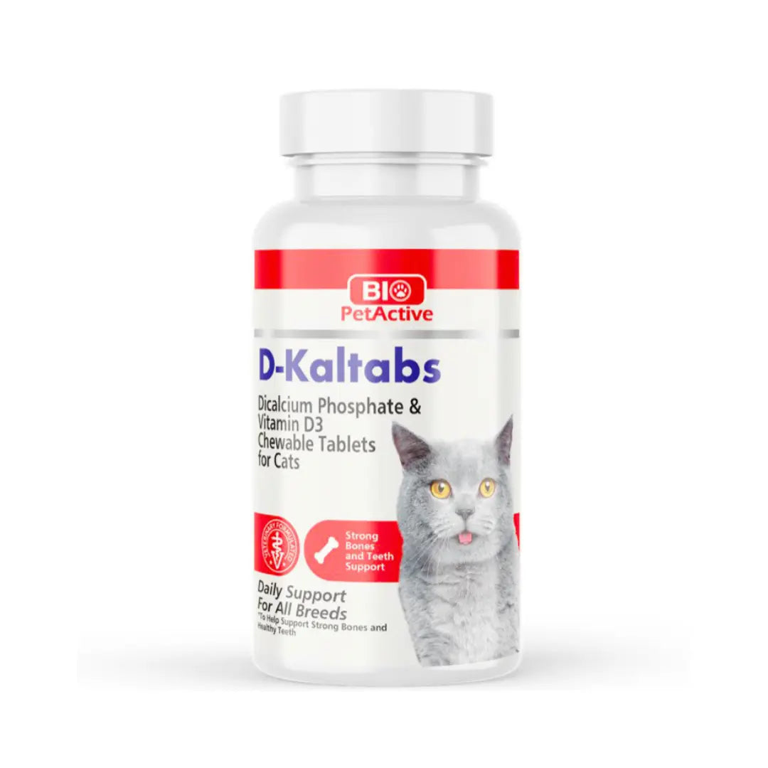 BIO PETACTIVE D-KALTABS CAT (CALCIUM TABLETS FOR CATS) 60TABS Bio PetActive