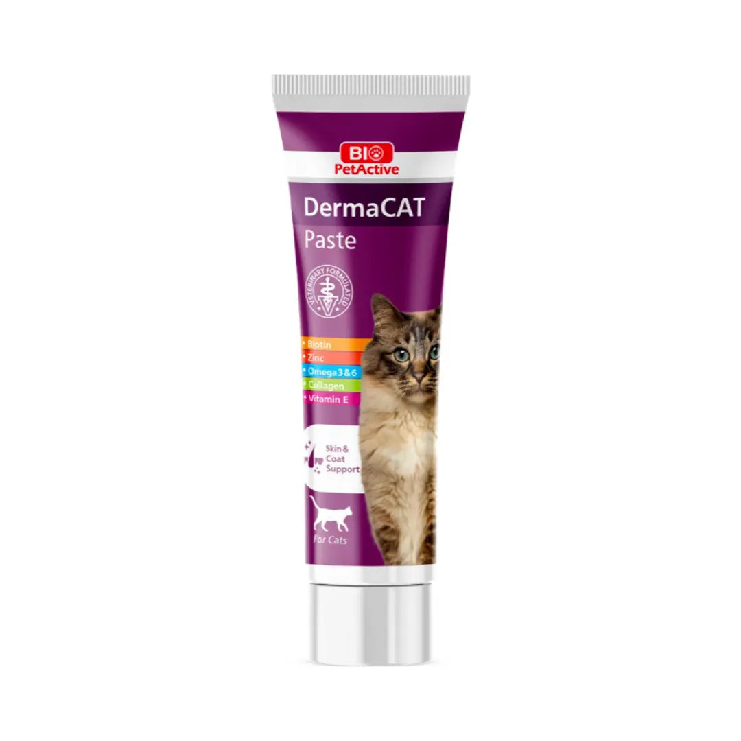 BIO PETACTIVE DERMACAT PASTE SKIN & COAT SUPPORT FOR CATS 100ML Bio PetActive