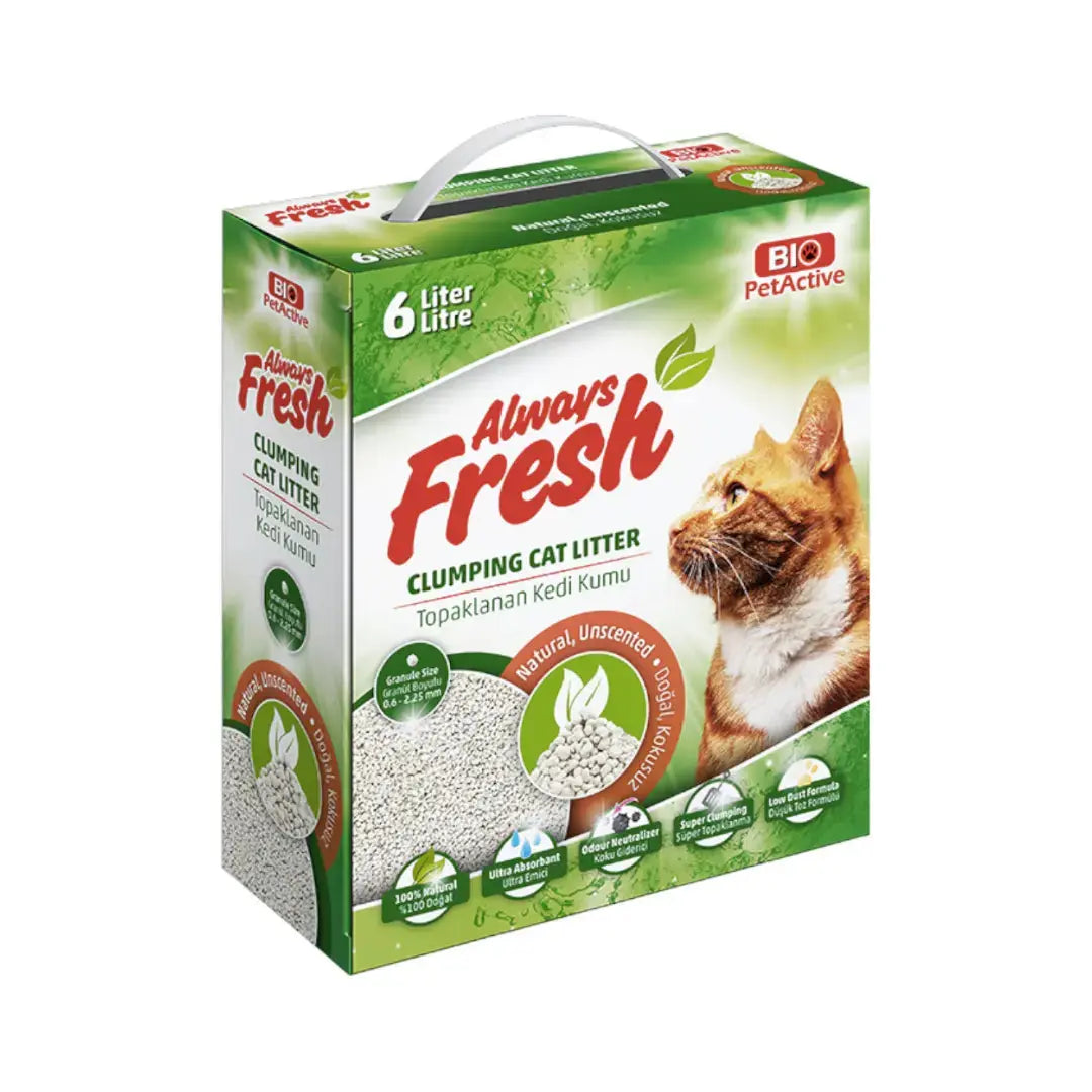 BIO PETACTIVE ALWAYS FRESH CAT LITTER - 6 LITTERS Bio PetActive