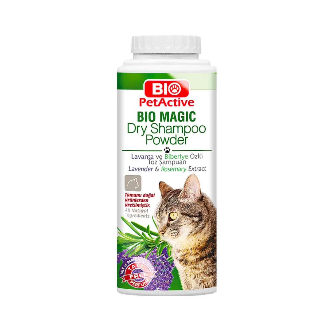 BIO PETACTIVE BIO MAGIC DRY SHAMPOO POWDER (FOR CATS) 150GM Bio PetActive