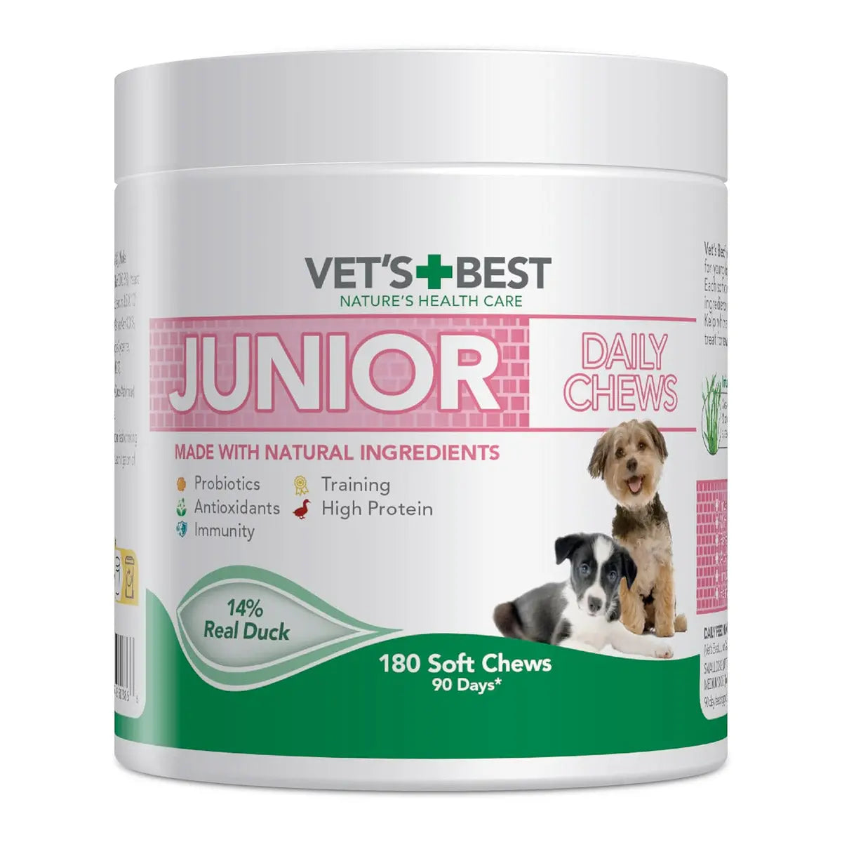 VET'S BEST DAILY CHEWS 180 SOFT CHEWS JUNIOR VET'S BEST