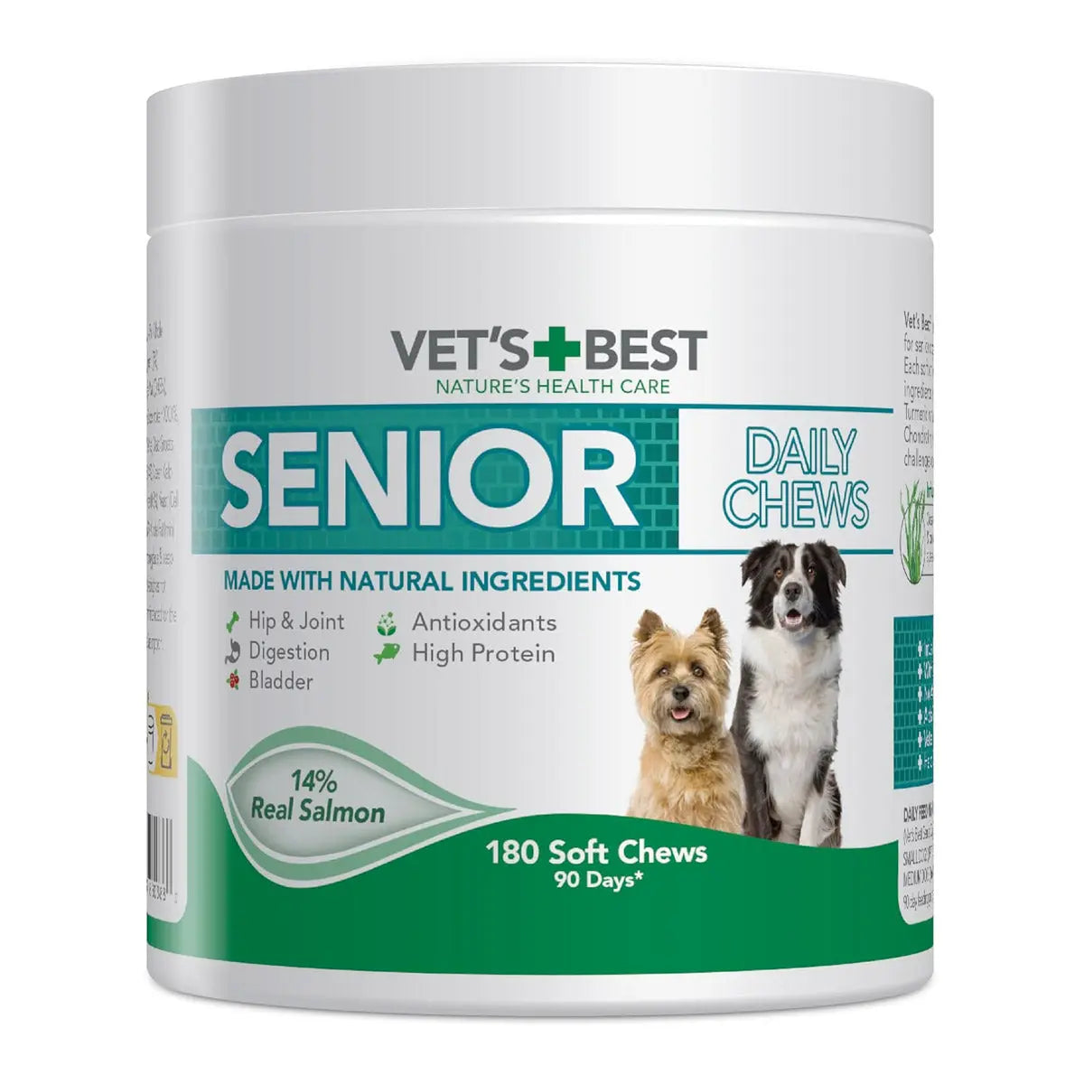 VET'S BEST DAILY CHEWS 180 SOFT SENIOR VET'S BEST