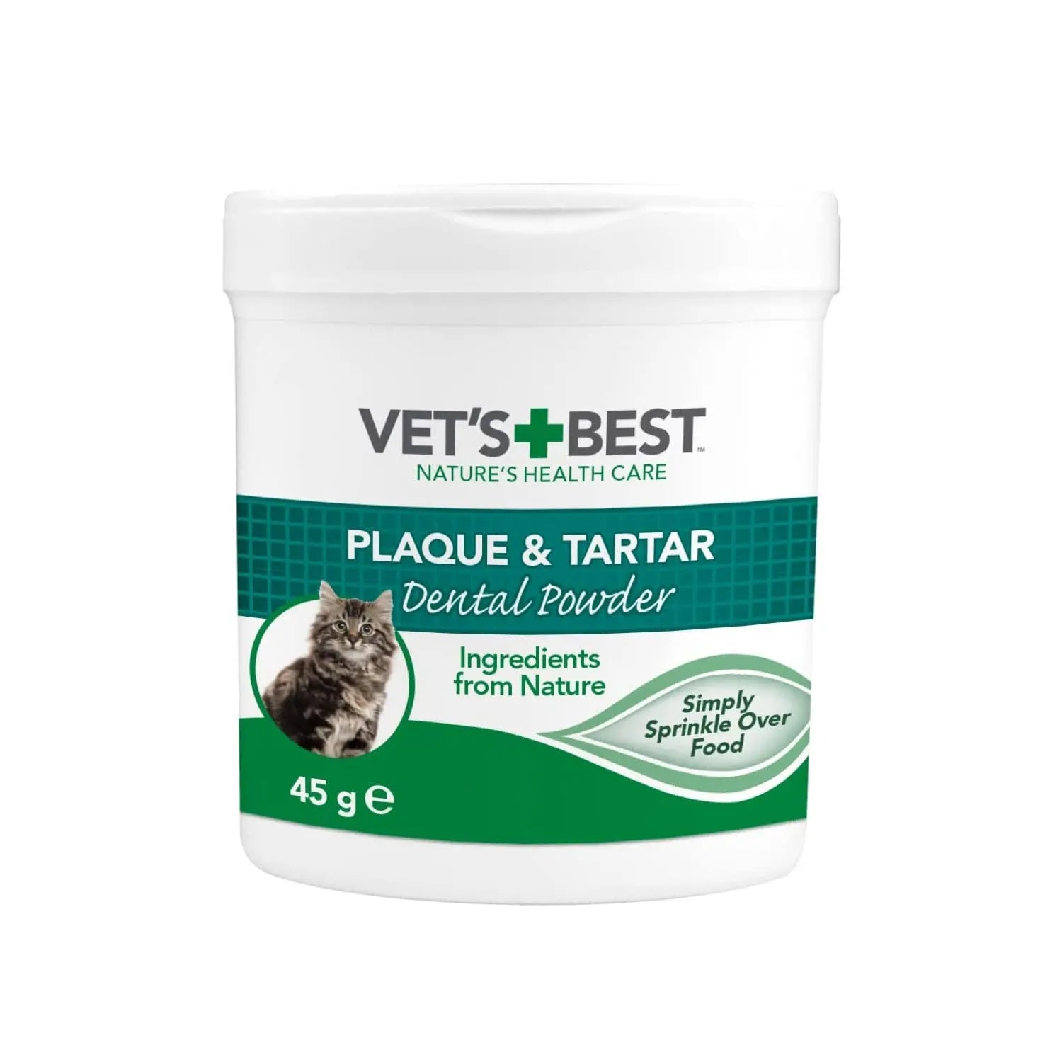 VET'S BEST ADVANCED DENTAL POWDER FOR CATS 45G VET'S BEST