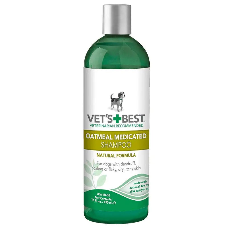 VET'S BEST OATMEAL MEDICATED DOG SHAMPOO 16OZ VET'S BEST