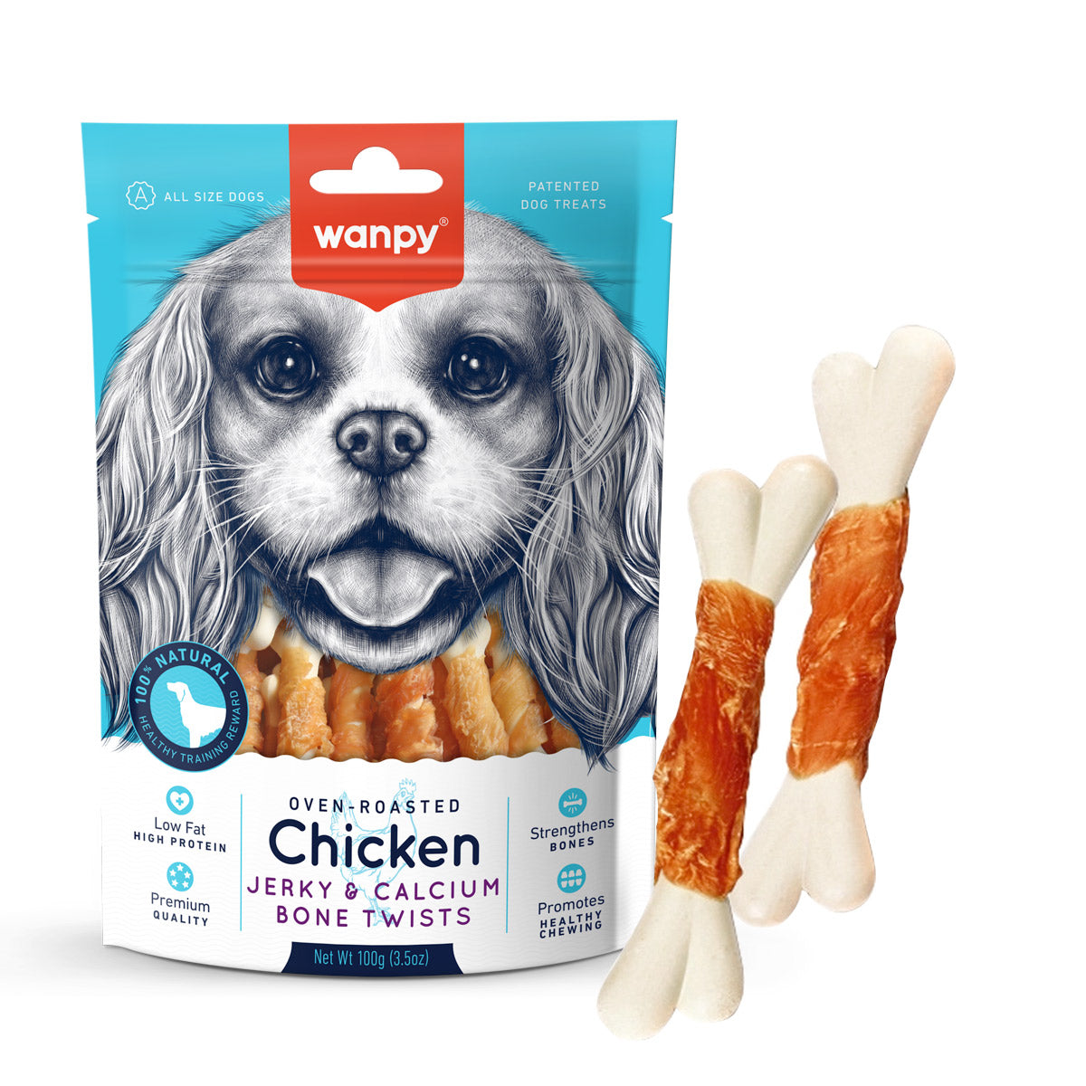 WANPY CHICKEN JERKY 100G WANPY