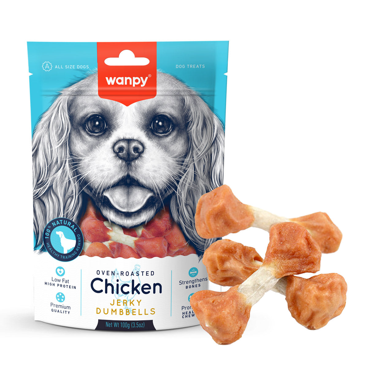 WANPY CHICKEN JERKY 100G WANPY