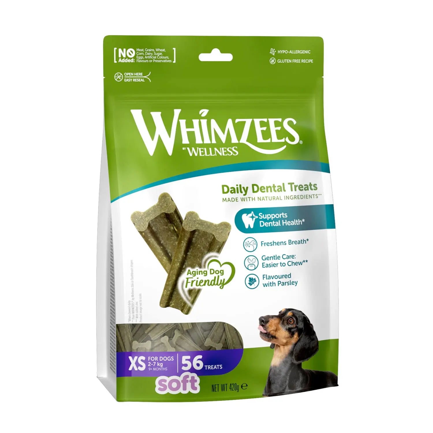 WHIMZEES SOFT DAILY DENTAL DOG TREATS VALUE BAG WHIMZEES
