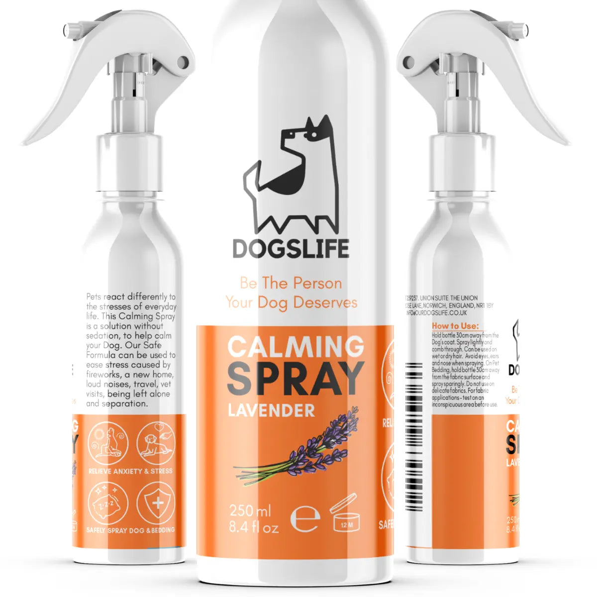 DOGSLIFE CALMING LAVENDER DOG SPRAY 250ML DOGSLIFE
