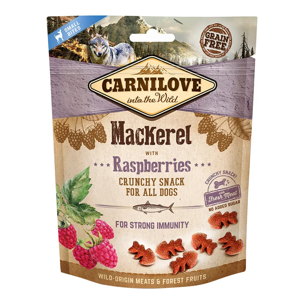Carnilove Mackerel with Raspberries Crunchy Snack for Dogs 200g Petszapp