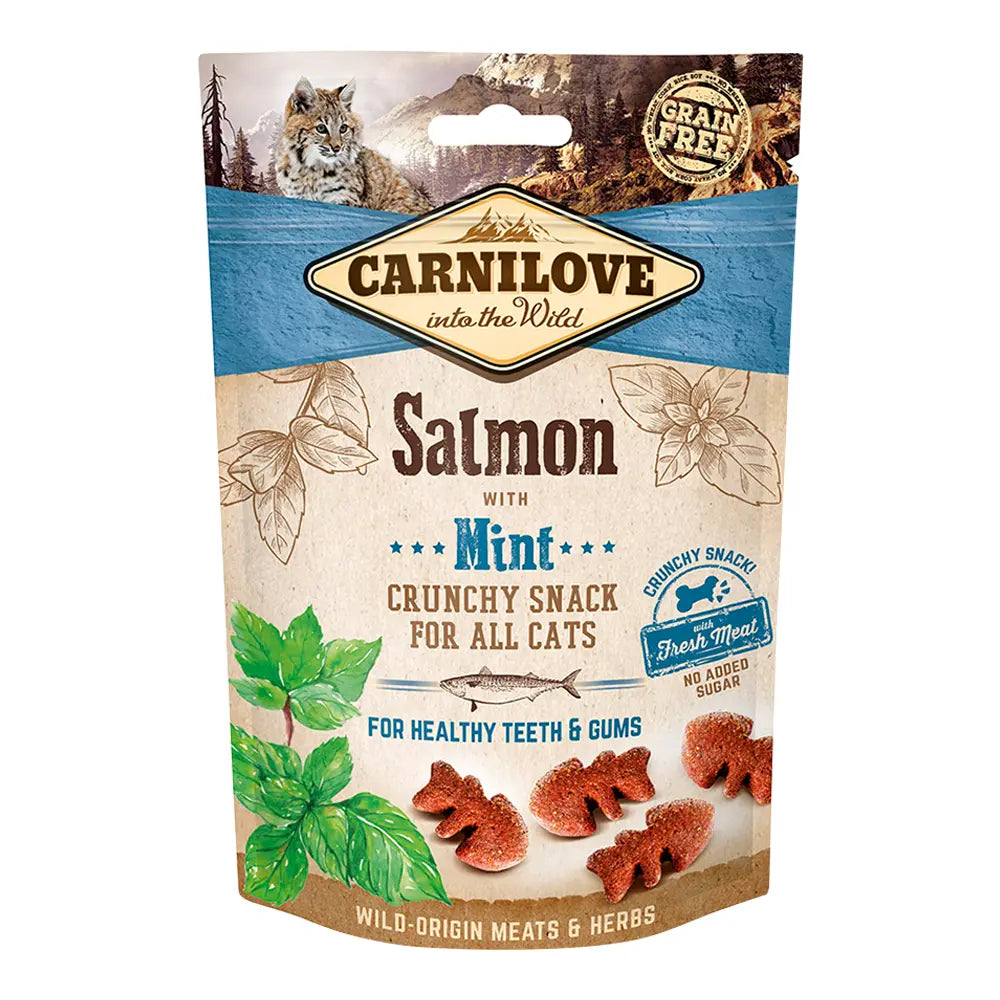 Carnilove Salmon with Mint Crunchy Snack for Cats 50g Petszapp