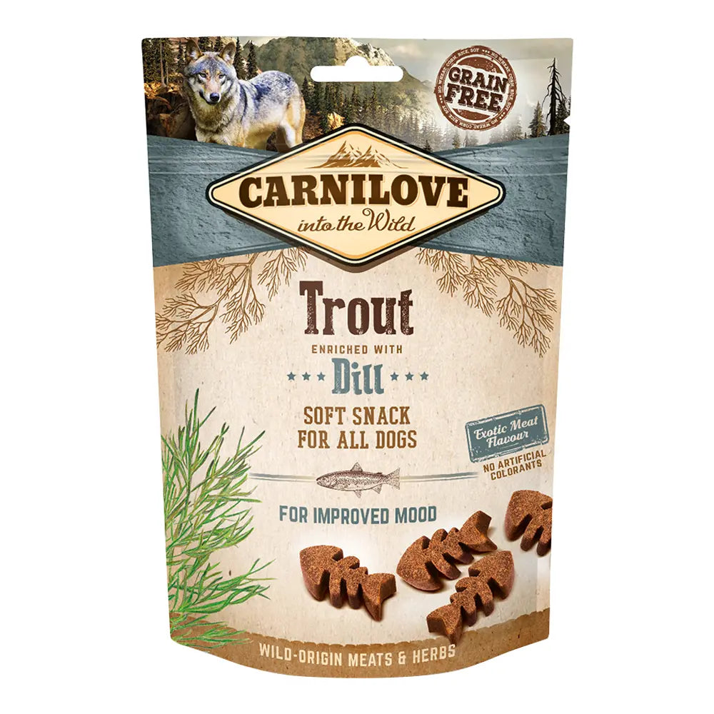 Carnilove Trout enriched with Dill Soft Snack for Dogs 200g Petszapp