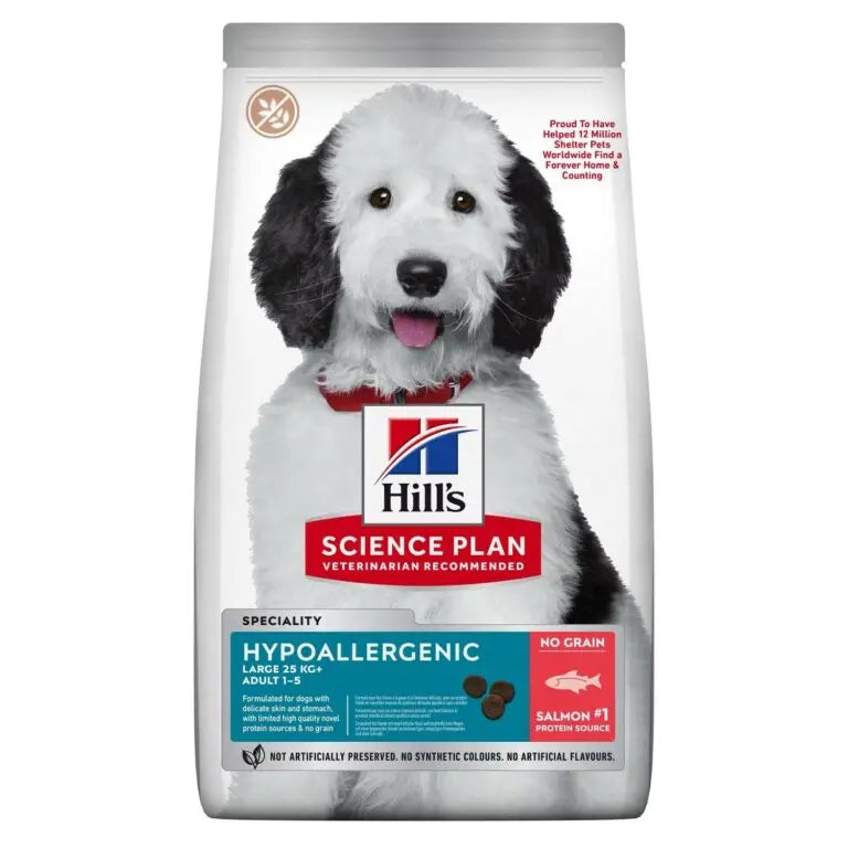 HILL'S SCIENCE PLAN HYPOALLERGENIC ADULT DOG FOOD WITH SALMON Hills