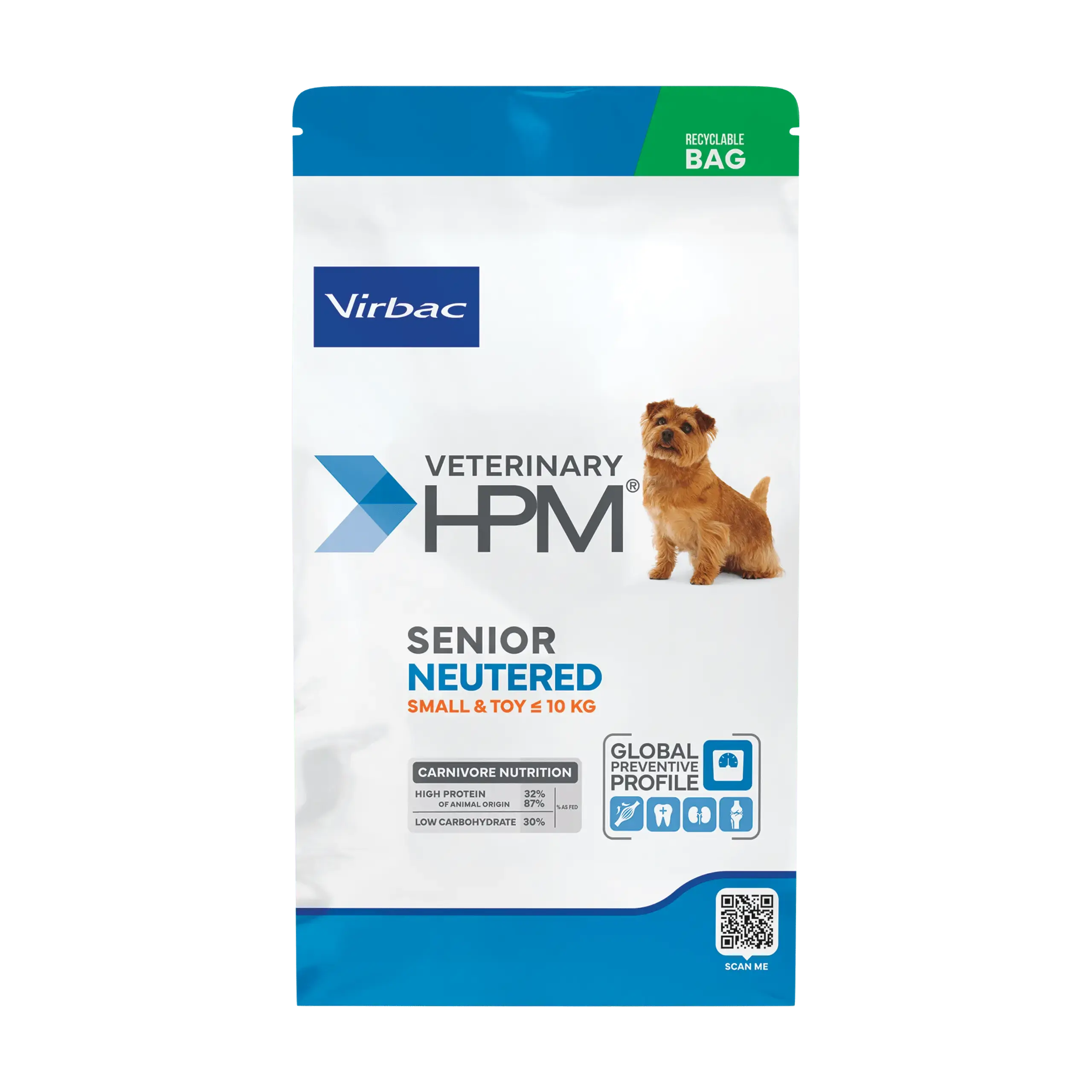 Virbac HPM Senior Neutered Small & Toy for Small and Mini Senior Dogs Virbac