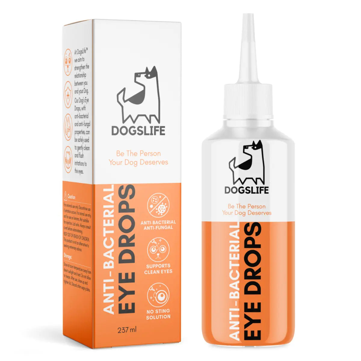 DOGSLIFE ANTI-BACTERIAL EYE DROPS DOG 237ML DOGSLIFE
