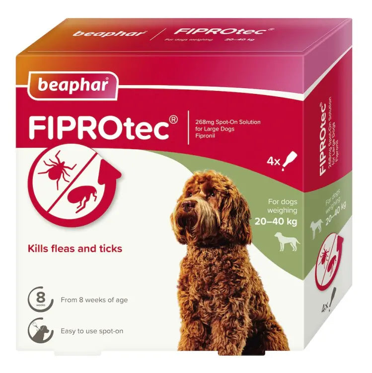 BEAPHAR FIPROTEC FOR LARGE DOGS - 4 PIPETTES BEAPHAR