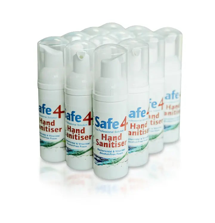 SAFE4 VIRUCIDAL FOAM HAND SANITISER 50ML SAFE4